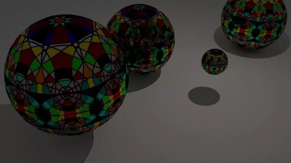 Decorative Spheres Free low-poly 3D model
