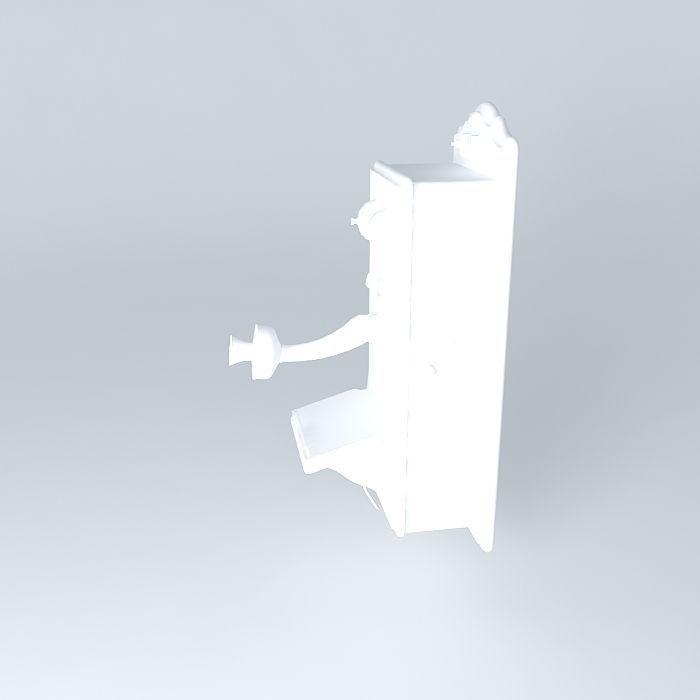 old phone Free 3D model_2