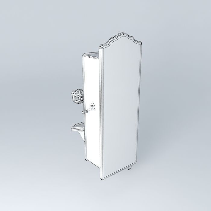 old phone Free 3D model_4