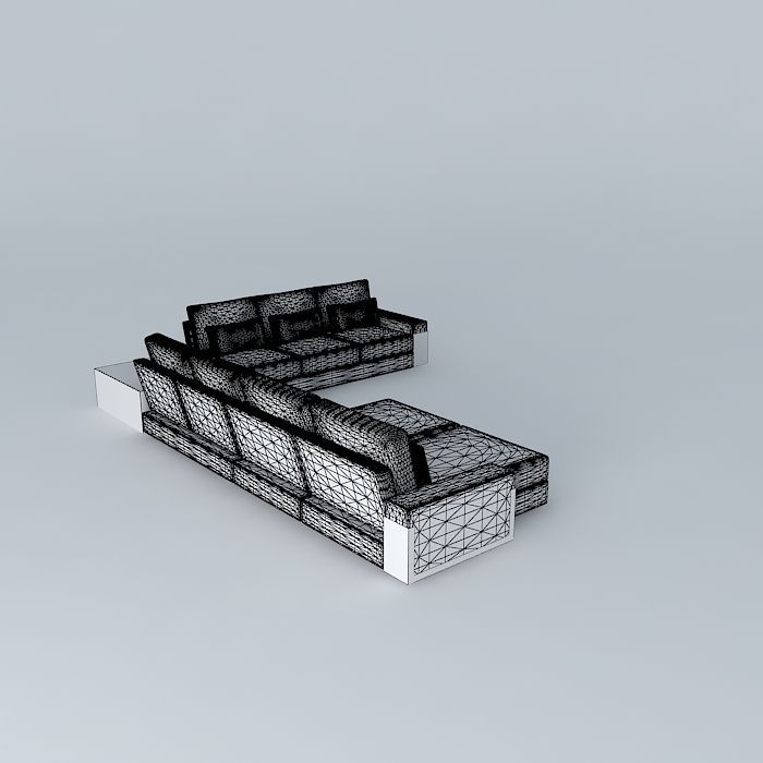 couch sofa Free 3D model_3