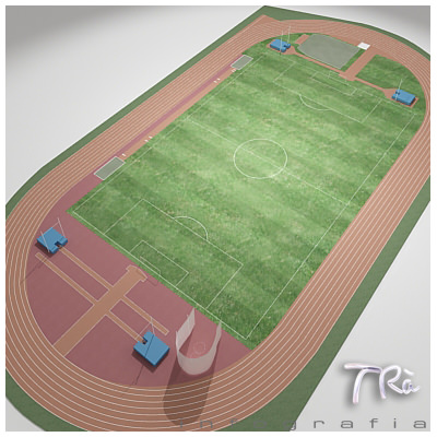 ATHLETIC FIELD 3D model_3