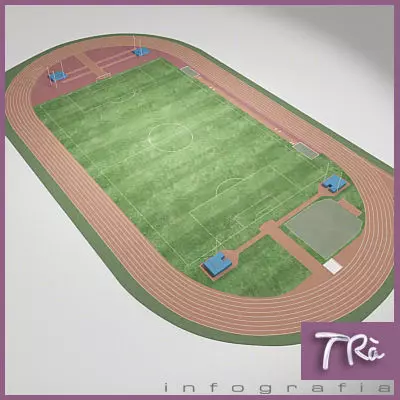 ATHLETIC FIELD 3D model_0