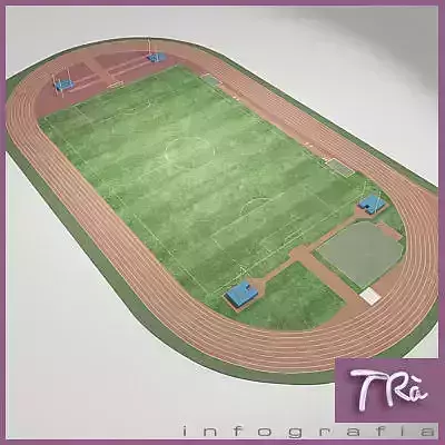 ATHLETIC FIELD 3D model