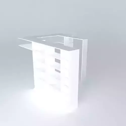 closet shelf with light