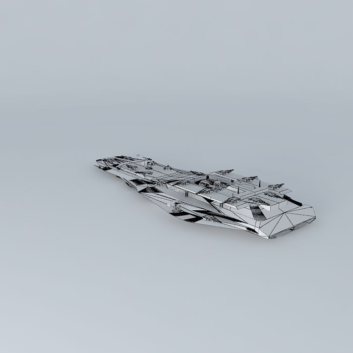 XSF Lion Frigate Constellation II class Free 3D model_4