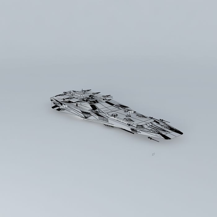 XSF Lion Frigate Constellation II class Free 3D model_3