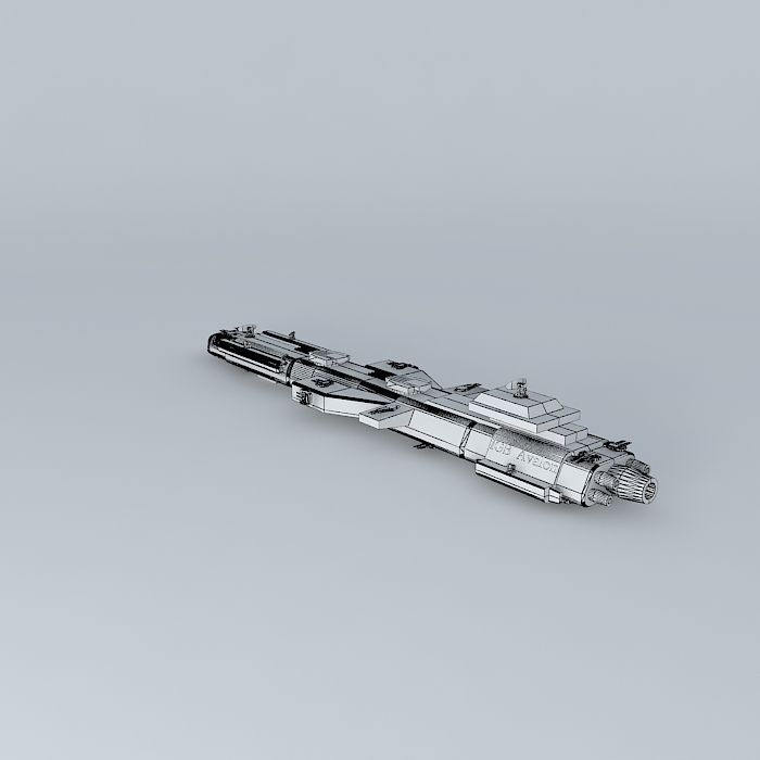 IGB Avalon Battleship class Free 3D model_4