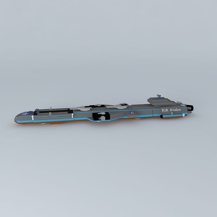 IGB Avalon Battleship class Free 3D model_2