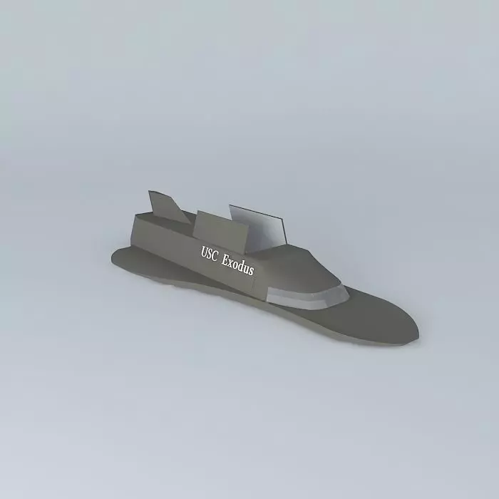 USC Exodus Space shuttle class Free 3D model
