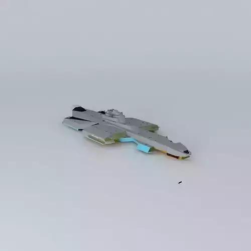 XAC Invader Space aircraft class Free 3D model