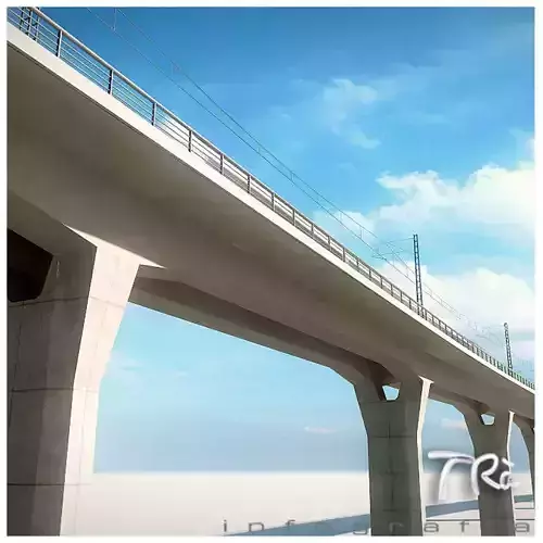 RAILWAY VIADUCT SECTION 3D model
