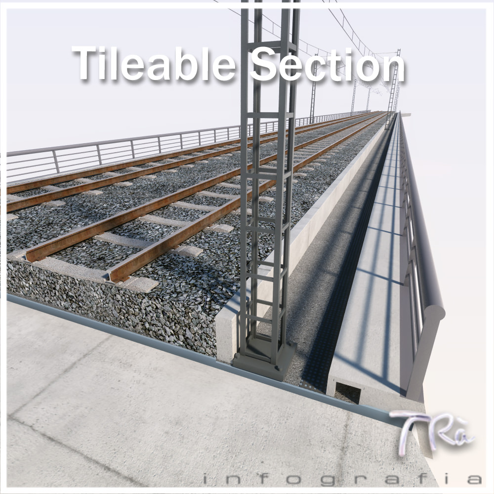 RAILWAY VIADUCT 3D model_2