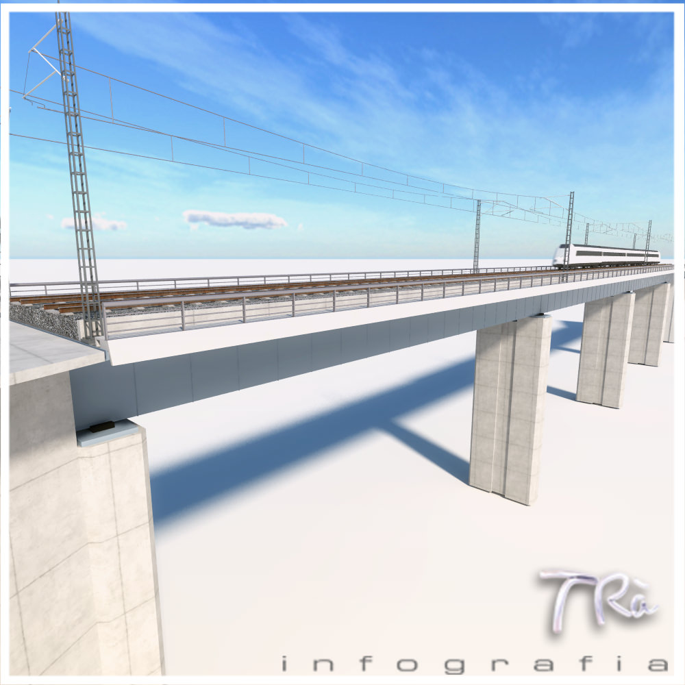 RAILWAY VIADUCT 3D model_3