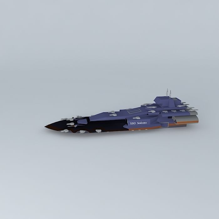 XBD Sodoma destroyer Mars class Free 3D model_2