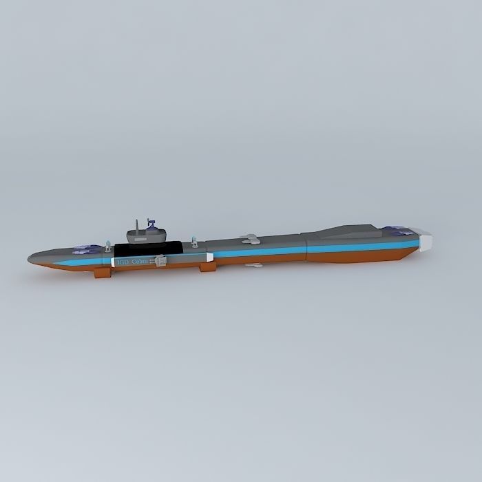IGD Cobra Destroyer class Free 3D model_2