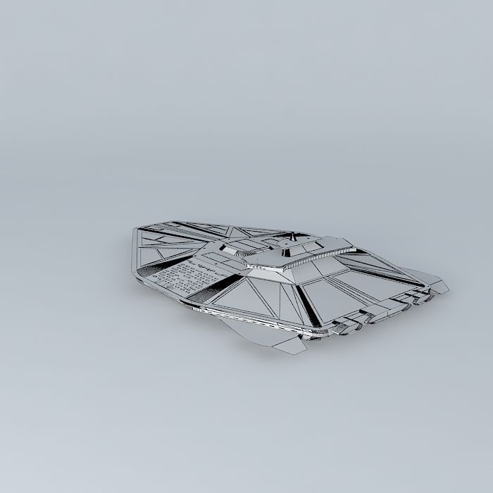 XS464 GOLIAT Space war carrier class Free 3D model_4