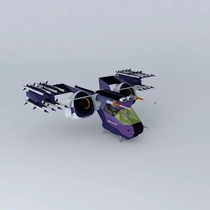 XH4A4 Claw Assault spacecopter class Free 3D model