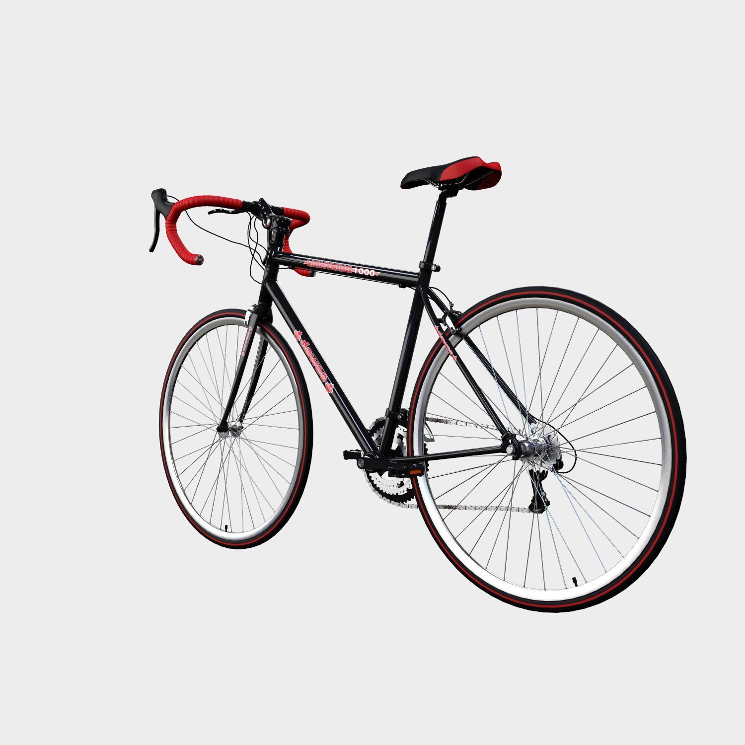 Road bike 3D model_3