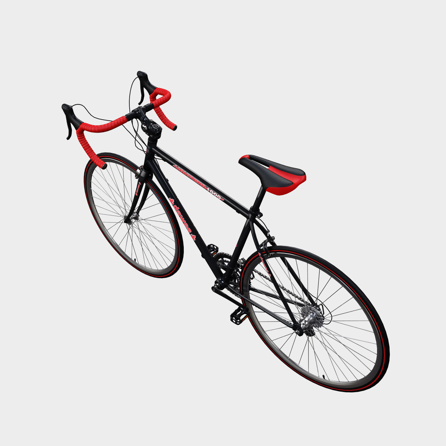 Road bike 3D model_4