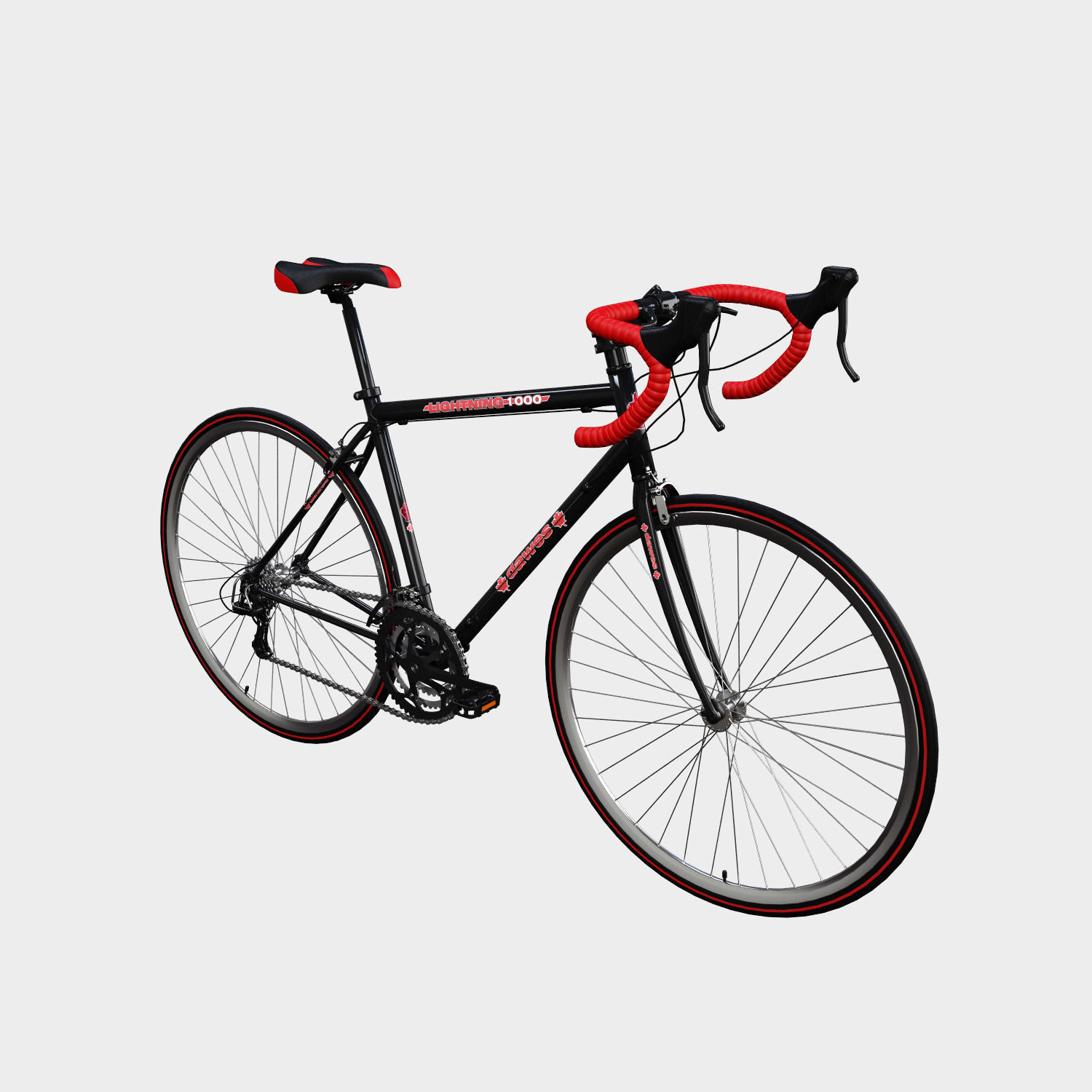 Road bike 3D model_1