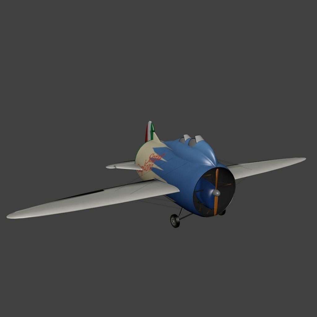 Caproni Stipa Low-poly 3D model
