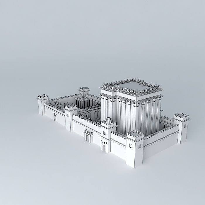 Herods Temple Free 3D model_4