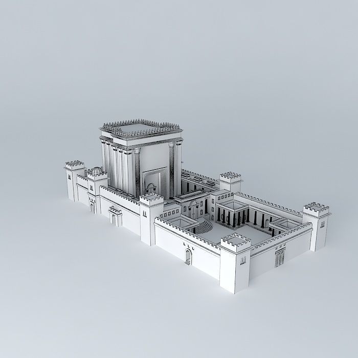 Herods Temple Free 3D model_3