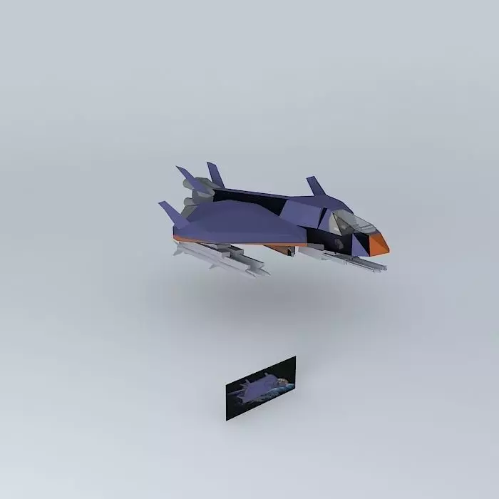 SQ Shield Fighter class Free 3D model