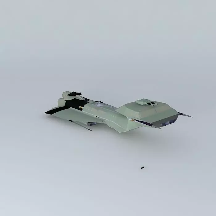 XK Rain Space corvette class Free 3D model_0