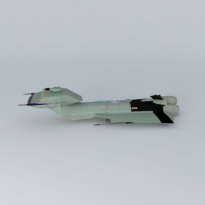 XK Rain Space corvette class Free 3D model_2