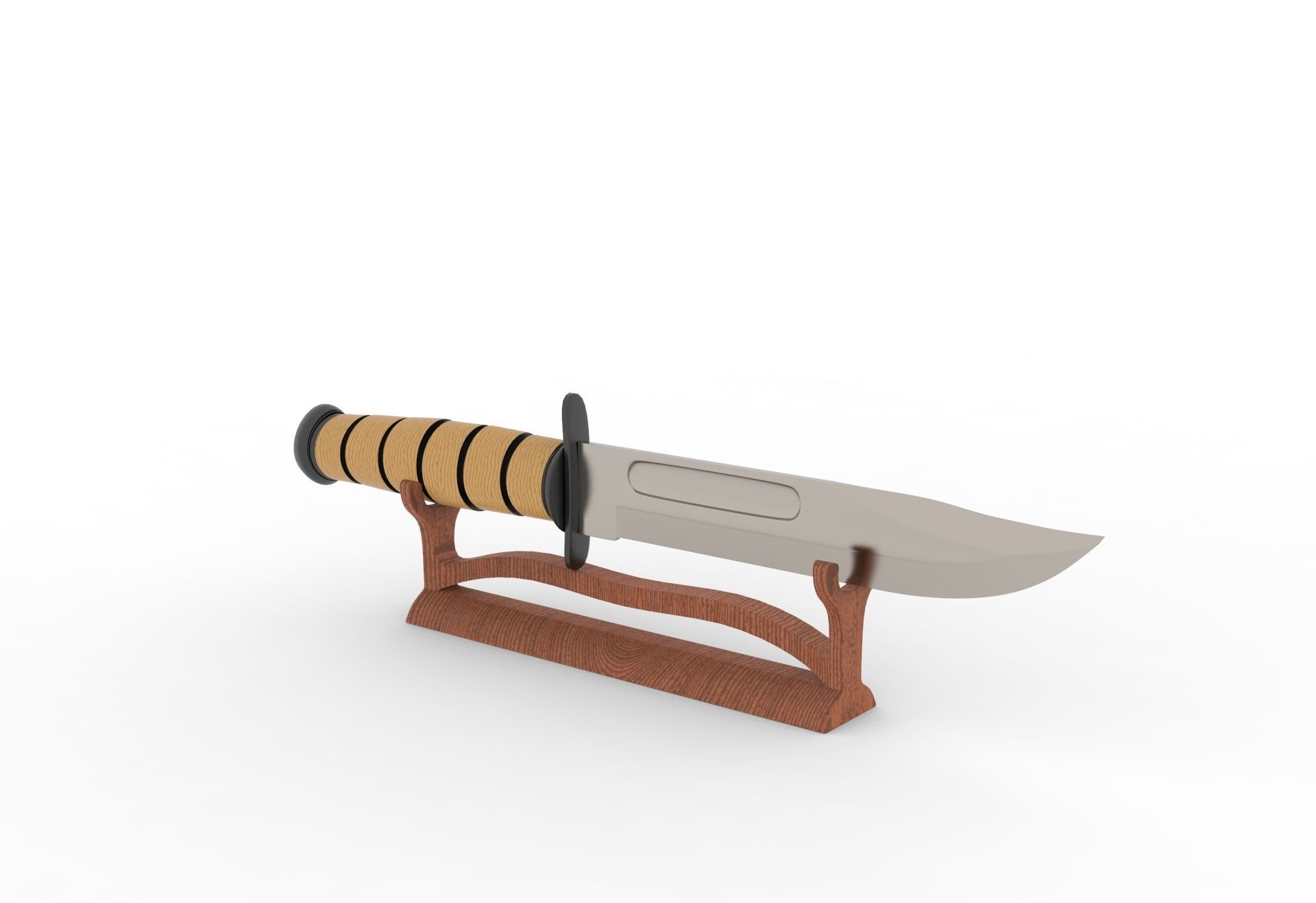 Knife and Holder 3D model_5