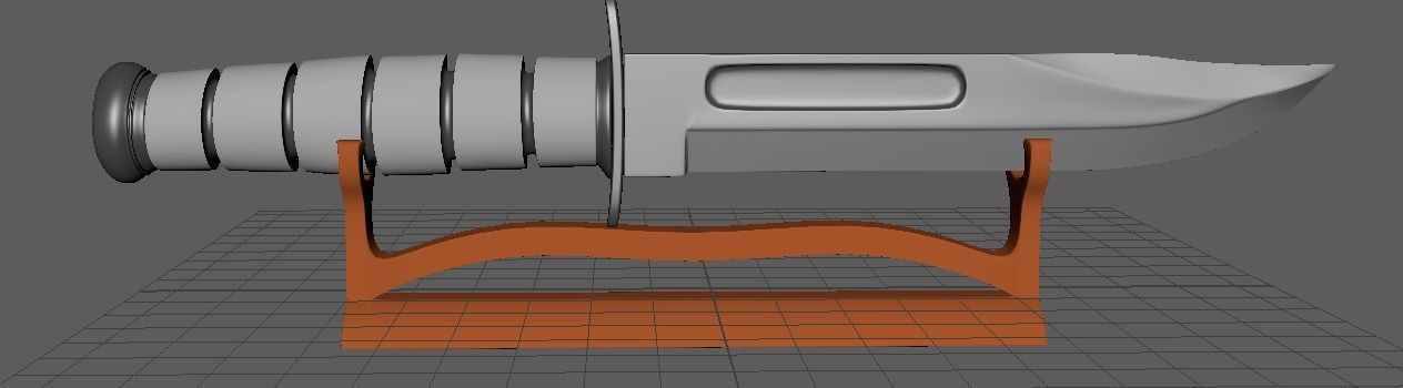 Knife and Holder 3D model_8