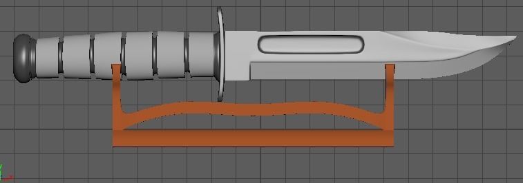 Knife and Holder 3D model_11