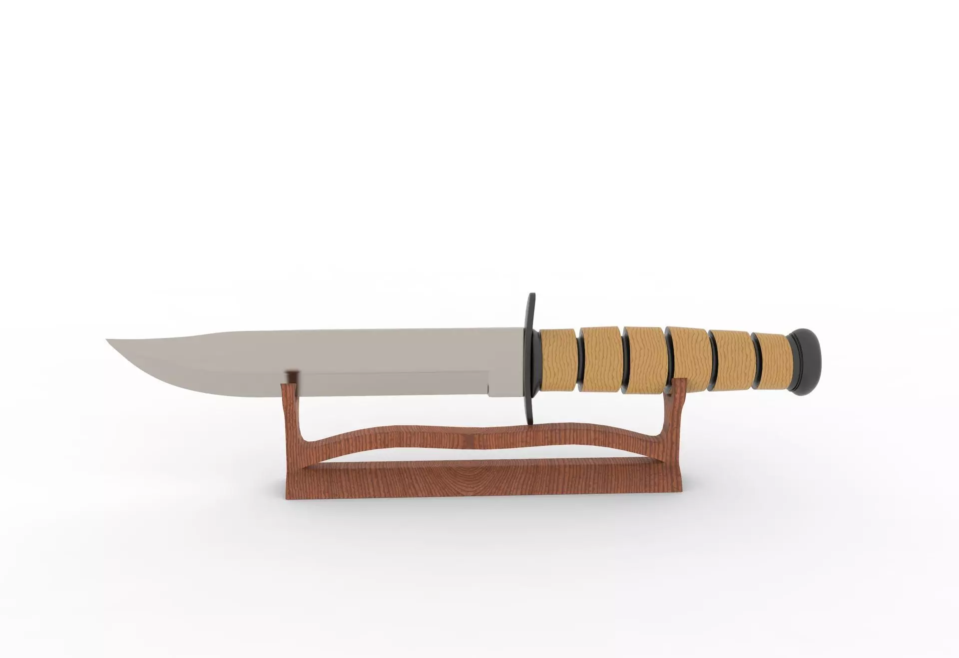Knife and Holder 3D model_0
