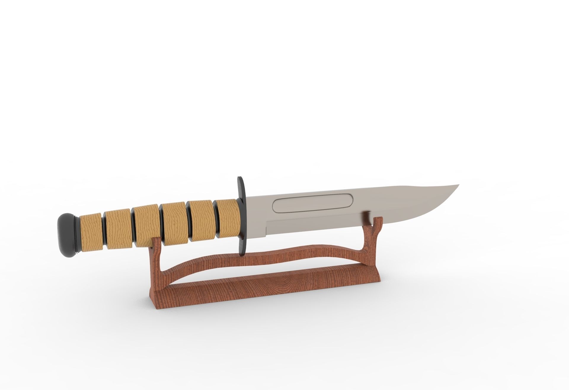 Knife and Holder 3D model_7