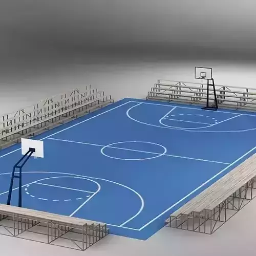 Basketball Court 02 3D model