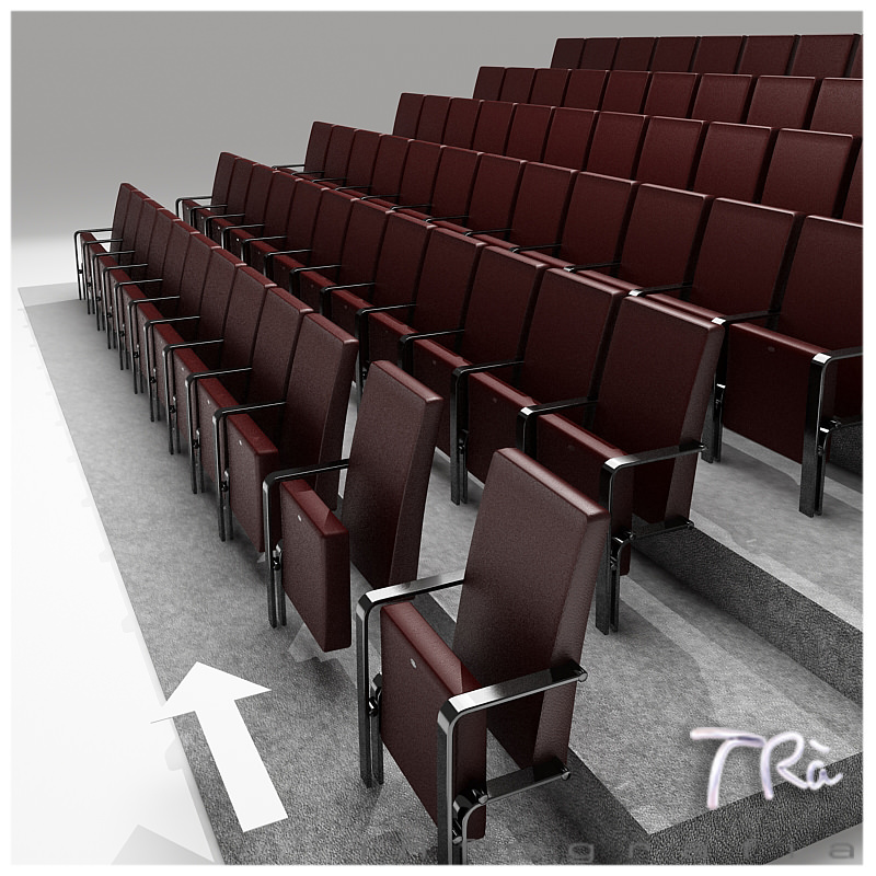 THEATER SEATING AREA 3D model_1
