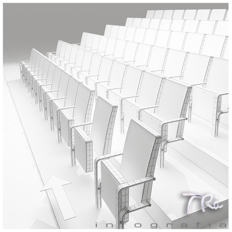 THEATER SEATING AREA 3D model_3