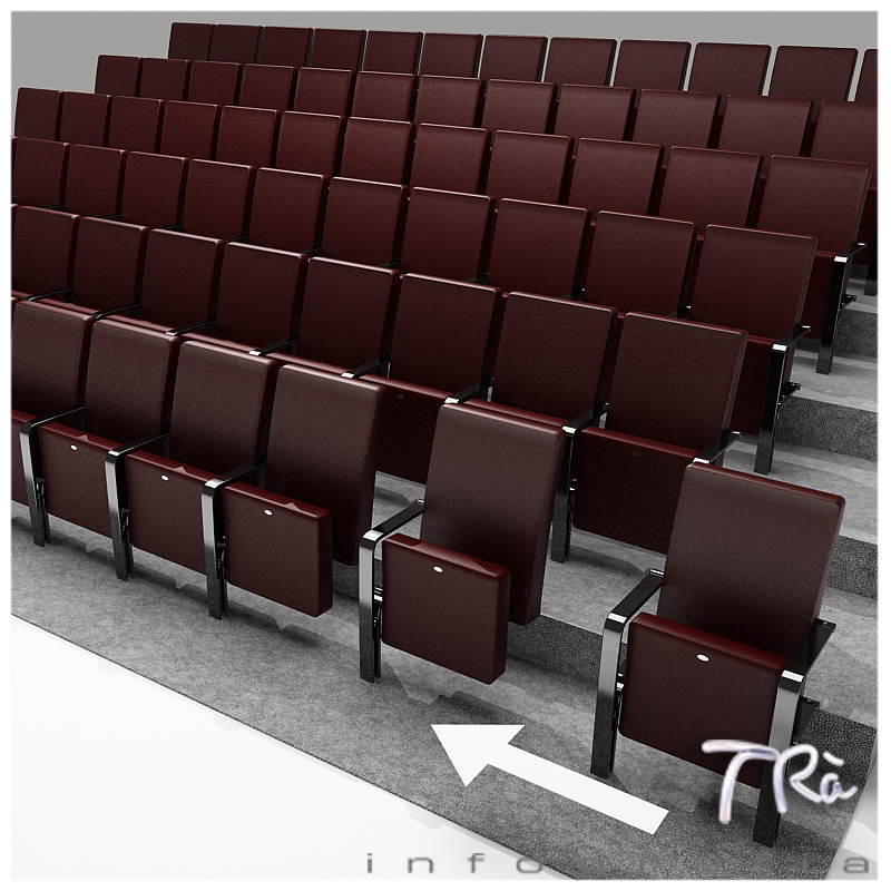 THEATER SEATING AREA 3D model_2