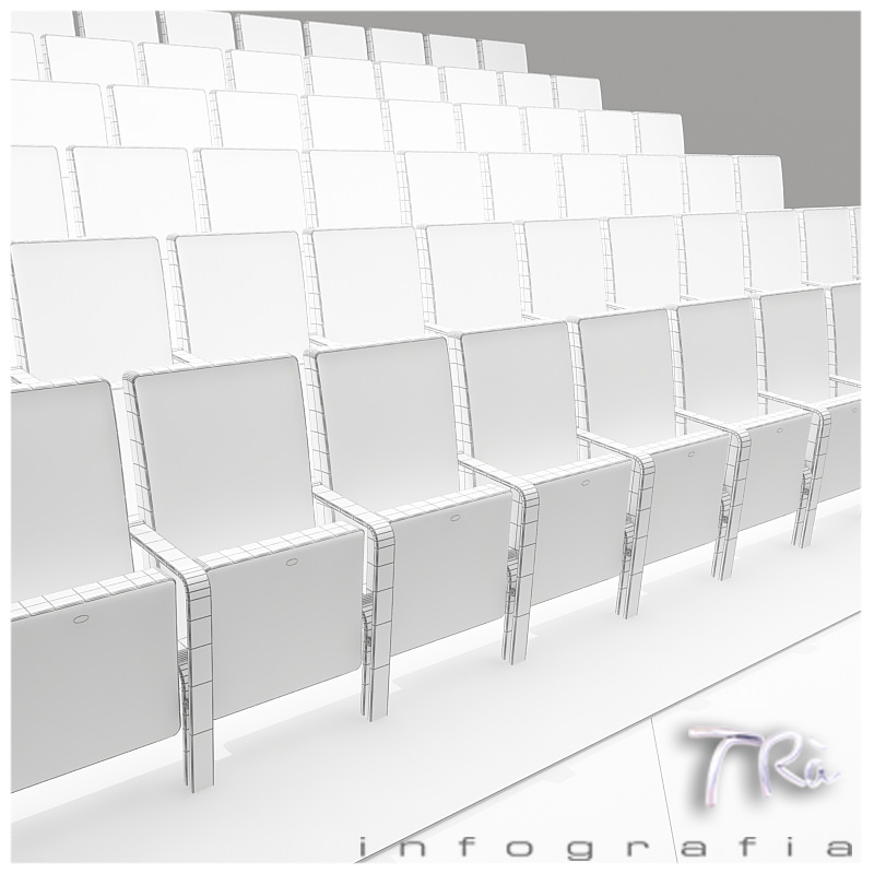 THEATER SEATING AREA 3D model_4