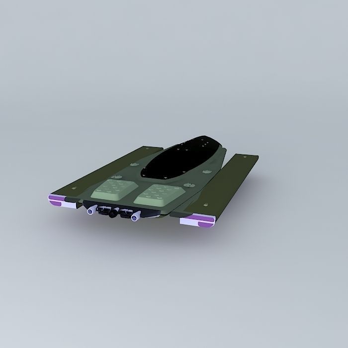 XC Belfegor Space cruiser class Free 3D model_1