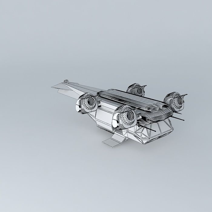 XH4A2 - Spacecopter class Free 3D model_3