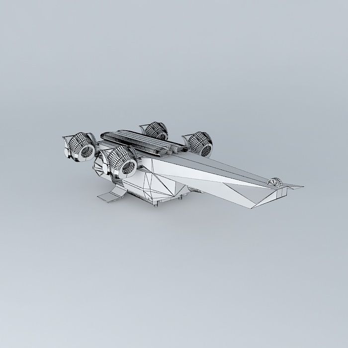 XH4A2 - Spacecopter class Free 3D model_4