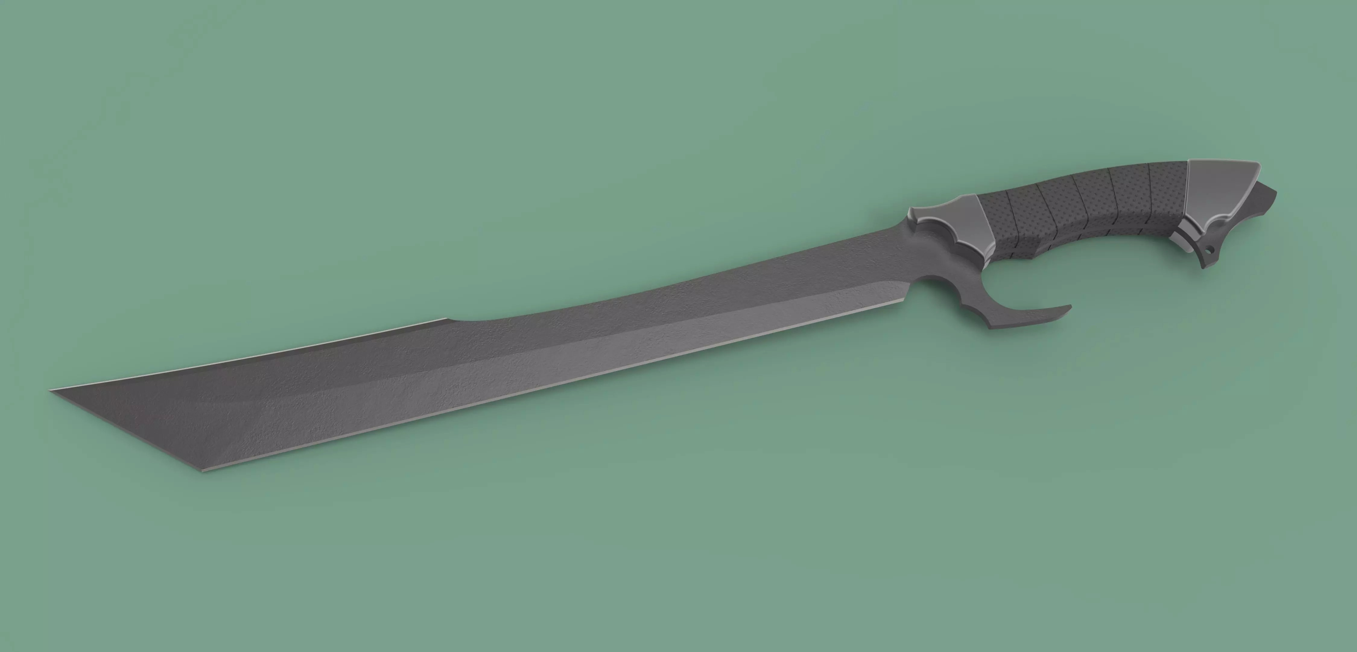 Bone Machete 3D model_0