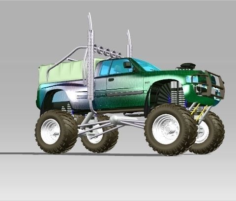 Dodge  Bigfoot 3D model_2