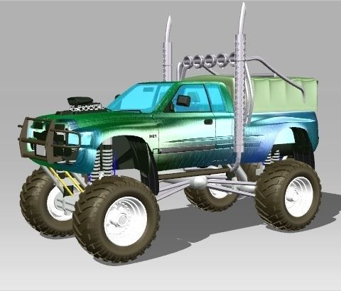 Dodge  Bigfoot 3D model_3