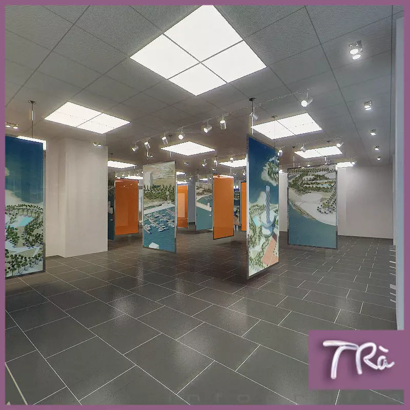 EXHIBITION OFFICE ROOM 3D model