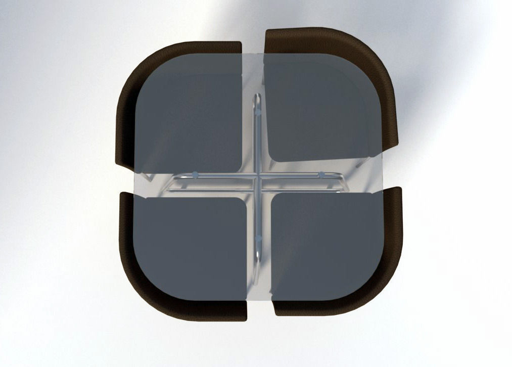 Modern Dining Table 3D model_2