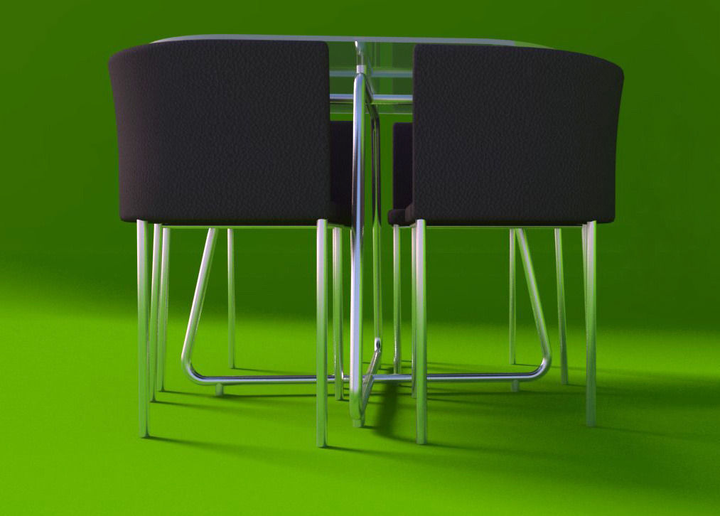Modern Dining Table 3D model_4