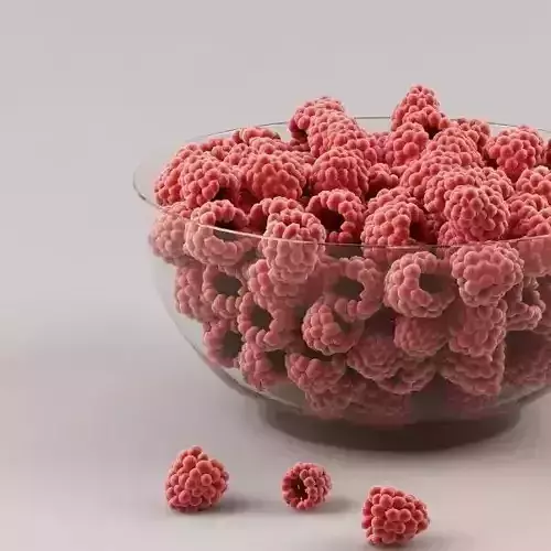 Raspberry raspberries in bowl